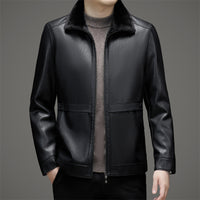 Men's Fashion Velvet Padded Fur Jacket