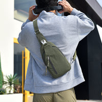 Nylon Casual Crossbody Bag Compact Chest Backpack
