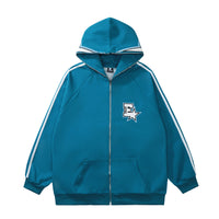 Niche Design Five-pointed Star Casual Zip Coat