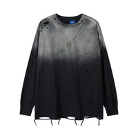 Tie-dye Gradient Long-Sleeve T-Shirt For Men