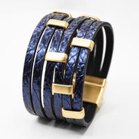 Multi-layer PU Leather Bracelet For Layered Styling
