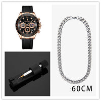 Men's Multi-functional Fashion Waterproof Quartz Watch