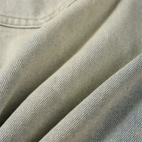 Heavy Industry Hole Washing Denim Shorts Men