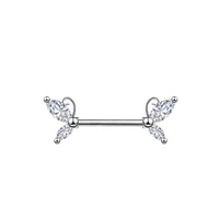 Stainless Steel Butterfly Nail Nipple Buckle