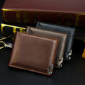 Men Wallet Short Style Fashion Casual Iron Edge