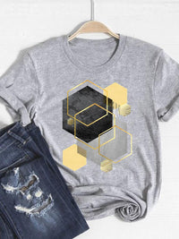 Geometric Printed Summer Short Sleeve