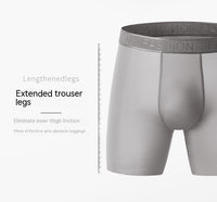 Summer Men's Ice Silk Sports Ultra-thin Anti-wear Leg Running Breathable Quick-drying Lengthened Shorts