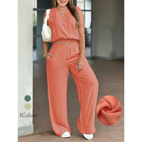Women's Breathable Casual Top And Pants Set