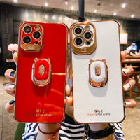 Electroplated Mobile Phone Shell Bear Bracket Fine Hole
