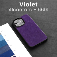 Supercar Interior Luxury Suede Leather Phone Cove