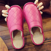 Home Leather Slippers For Men And Women