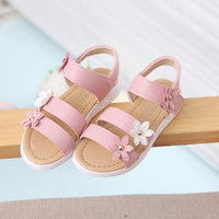 Shoes Flat Bottom Simple Flowers Children's Beach