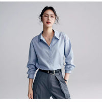 Seasonal New Casual Drop-shoulder Shirt For Women Elegant Style
