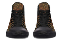 Fashion Print Couple High-Top Canvas Shoes