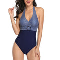 Women's Sexy Striped One-Piece Swimsuit