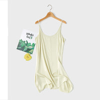 Satin cross straps home nightdress