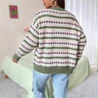 Retro Hollow All-match Flowers Floral Cute Sweater