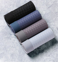 Men's ice silk hollow boxer briefs