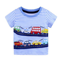Knitted cotton short sleeve T-shirt