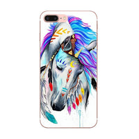 Compatible with Apple , Painted protective cover animal race phone case