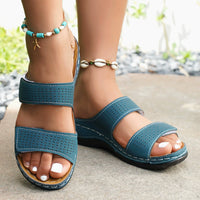 Women's Plus-Size Hollowed-Out Wedge Sandals