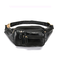 Oil Wax Leather Retro Cowhide Crossbody Chest Bag