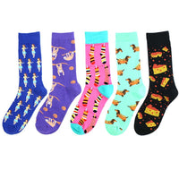 Male cartoon pattern cotton socks