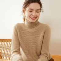 Knitted Cashmere Casual All-matching Fashion Pullover Bottoming Sweater