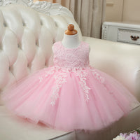 Korean children's dress skirt girls gold lace applique dress