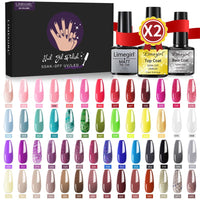 60 Colors Nail Art Functional Adhesive Set Removable
