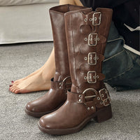 New Autumnwinter Leather Western Cowboy Boots