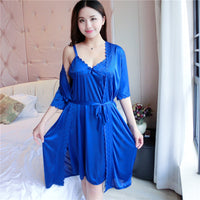 Ice silk sexy two-piece nightdress