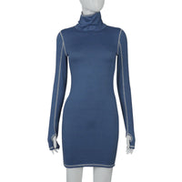 Reverse Wear High Neck Bag Hand Jumpsuit Skirt