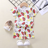 Baby T-shirt shorts cotton two-piece suit