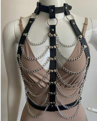 Exaggerated Collar Chest Necklace Waist Chain