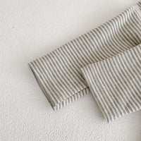 Children's Men's And Women's Striped Long-sleeve Jumpsuit