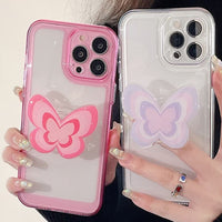 Too Empty Shell Butterfly Bracket Mobile Phone Case Transparent Sub