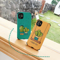 Cactus embossed phone case
