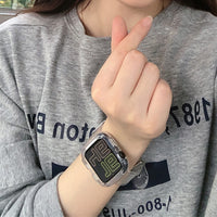 Integrated watch band with TPU protective sleeve for glacier