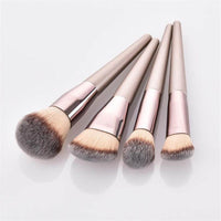 Wooden handle champagne gold makeup brush foundation brush beauty makeup kit