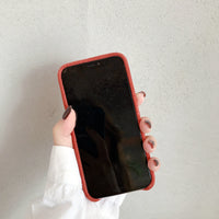 Solid color velvet case