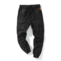 Multi-pocket cotton sports trousers