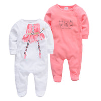 Q2-Piece Baby One-Piece Cotton Romper For Infants