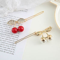 Temperament Net Red Pearl Female Rhinestone Hairpin
