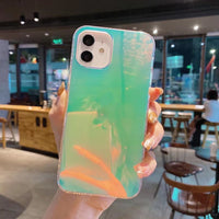 Bright Ice Crystal Transparent Soft Edge Mobile Phone Case