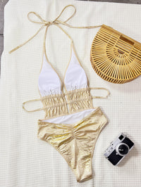 Womens Cutout Figure-Flattering Sexy One-Piece Swimsuit