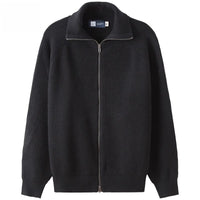 Autumn And Winter Zip-up Knit Cardigan Turtleneck Sweater For Men