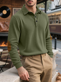 Men's Corduroy Loose Casual Long-sleeved Sweatshirt