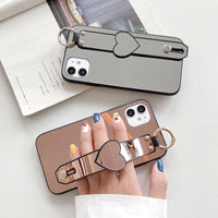 Compatible with Apple , Wristband love mirror phone case