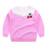Children's embroidery knitted sweater
